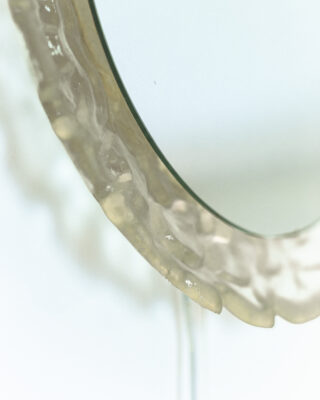 Mid-Century Illuminated Plexiglass Mirror