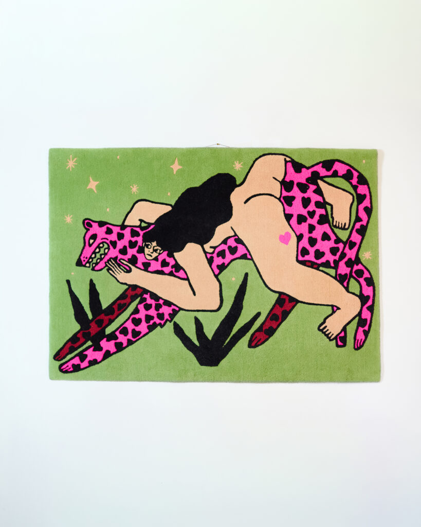 'Taming Love' Wool Rug by Tiktik Studio