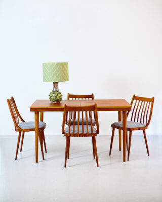 Restaurált Tatra Nabytok Bővíthető Dió Étkezőasztal