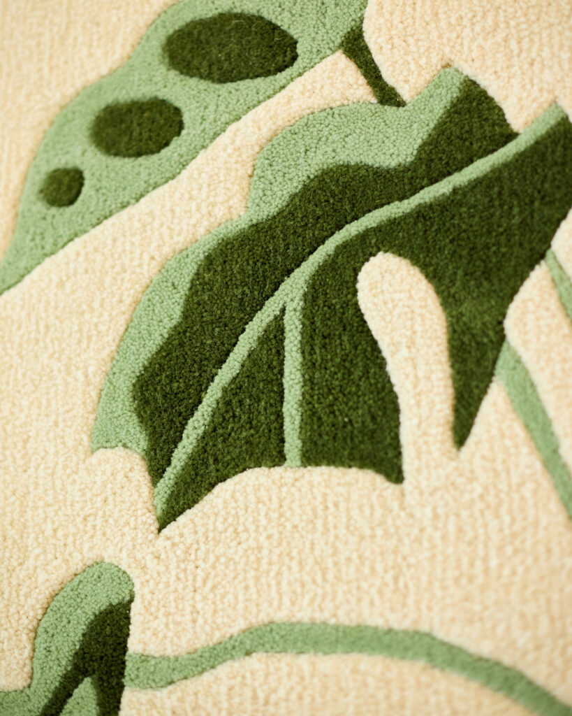 Untitled Session10837 Monstera Kézzel Készült Gyapjúszőnyeg / Tiktik