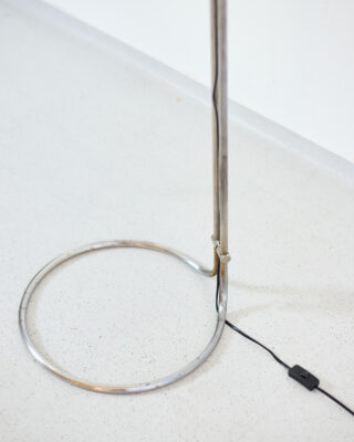 Untitled Session10866 Házi Tibor Króm Állólámpa Narancs Üvegbúrával