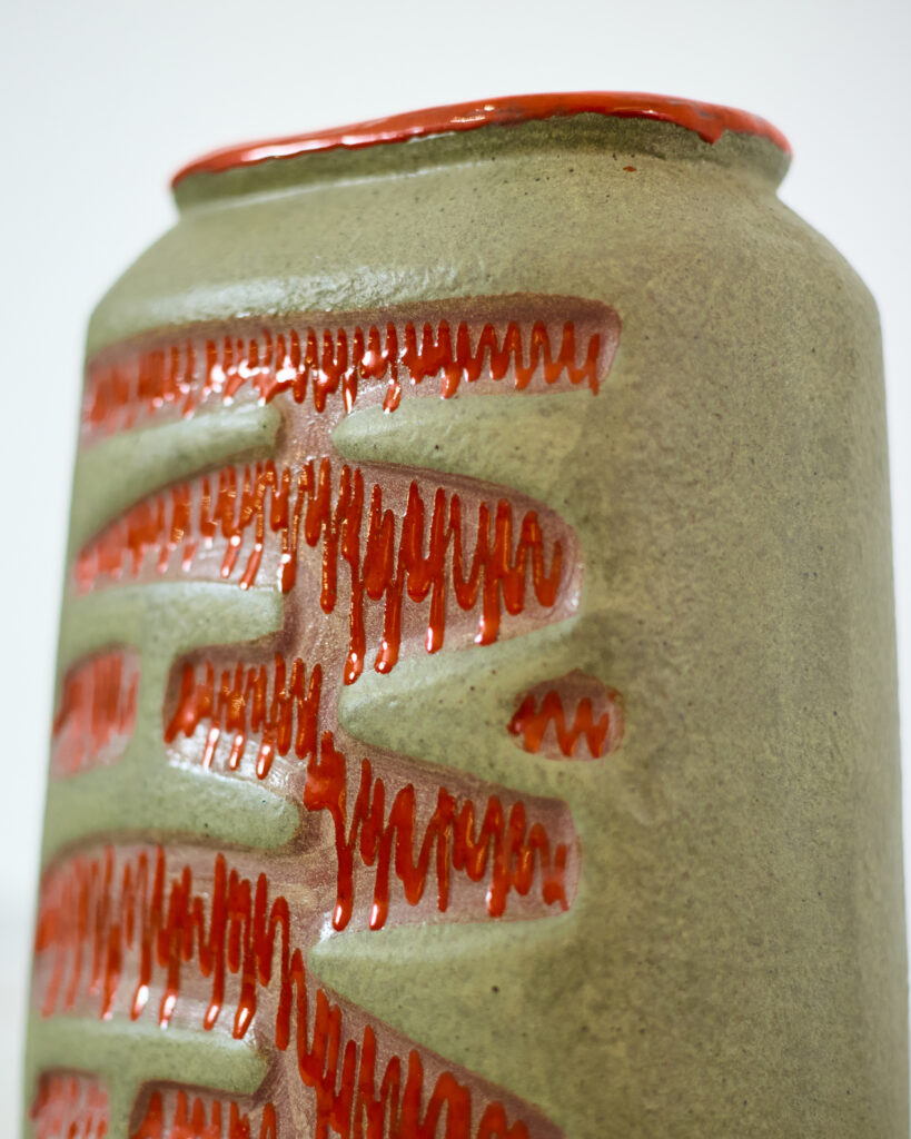 Untitled Session10996 Zöld Kerámia Padlóváza, 70-es évek