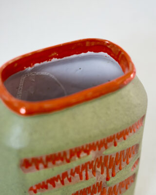 Untitled Session10997 Zöld Kerámia Padlóváza, 70-es évek