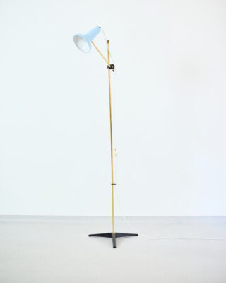 Pasztel Kék Olvasólámpa Állítható Magassággal