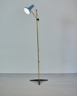 Pasztel Kék Olvasólámpa Állítható Magassággal