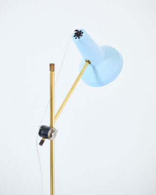 Pasztel Kék Olvasólámpa Állítható Magassággal