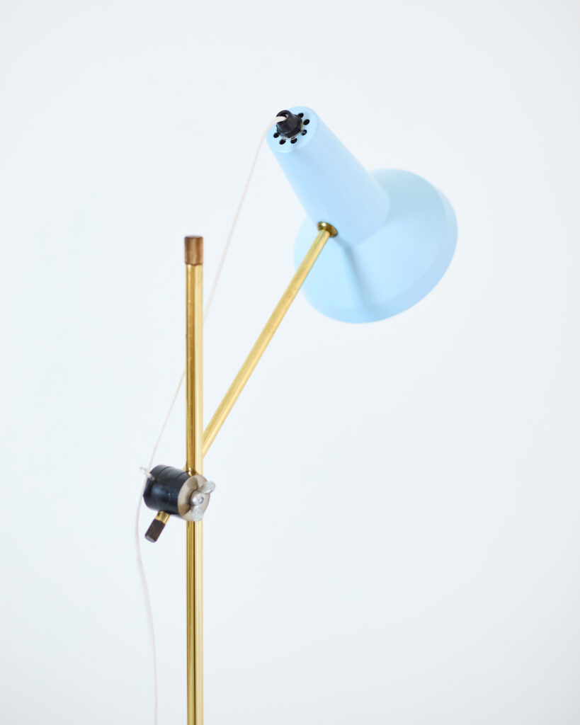 Pasztel Kék Olvasólámpa Állítható Magassággal