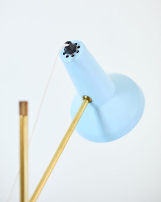 Pasztel Kék Olvasólámpa Állítható Magassággal