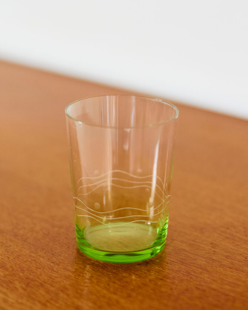 Untitled Session11073 Szépséges Vintage Zöld Poharak Szettben