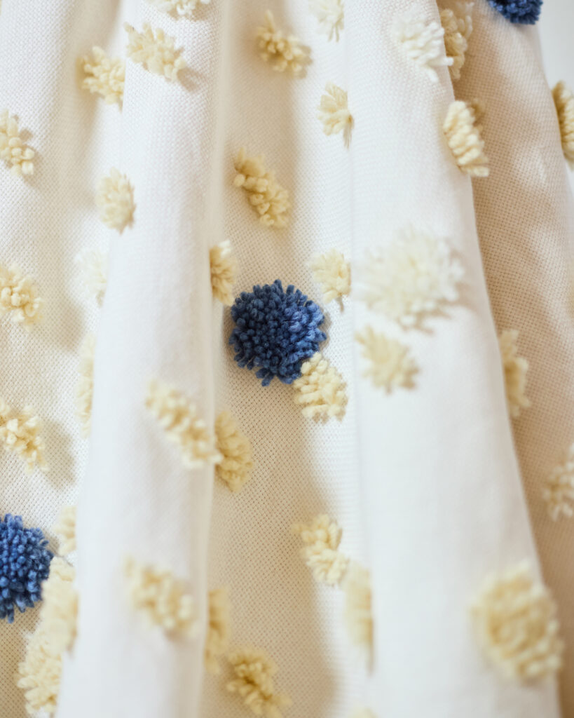 Untitled Session11177 Gyönyörű Len Ágytakaró Kék Pöttyös / Tiktik