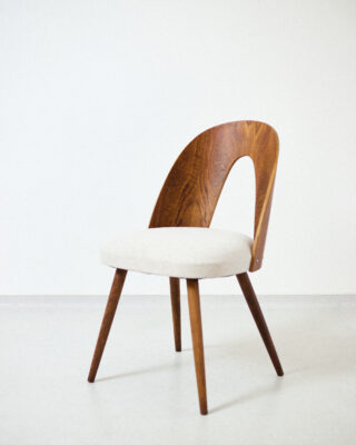 Antonin Suman Restored Chair with Beige Upholstery