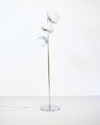 Space Age Chrome Floor Lamp, 70's