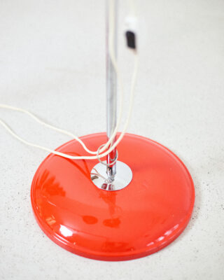 Heller Sándor Króm / Piros Állólámpa