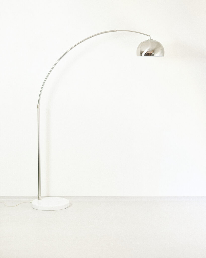 Olasz Design Márványtalpas Króm Állólámpa