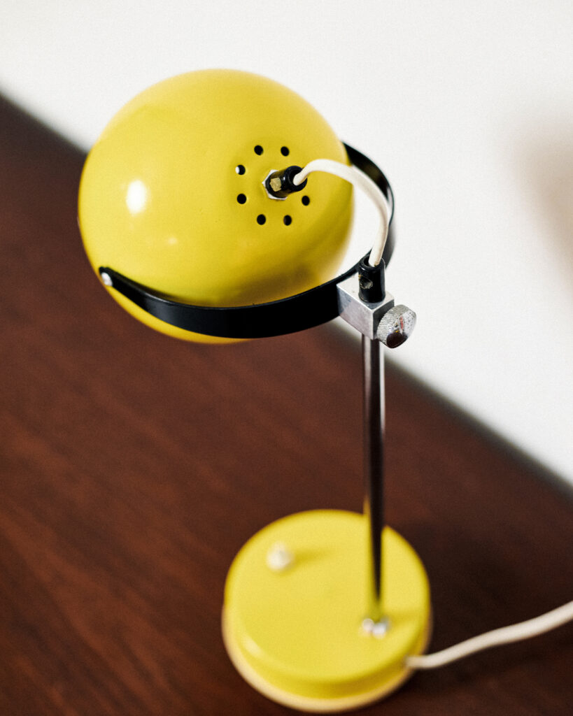 Yellow Space Age Lamp