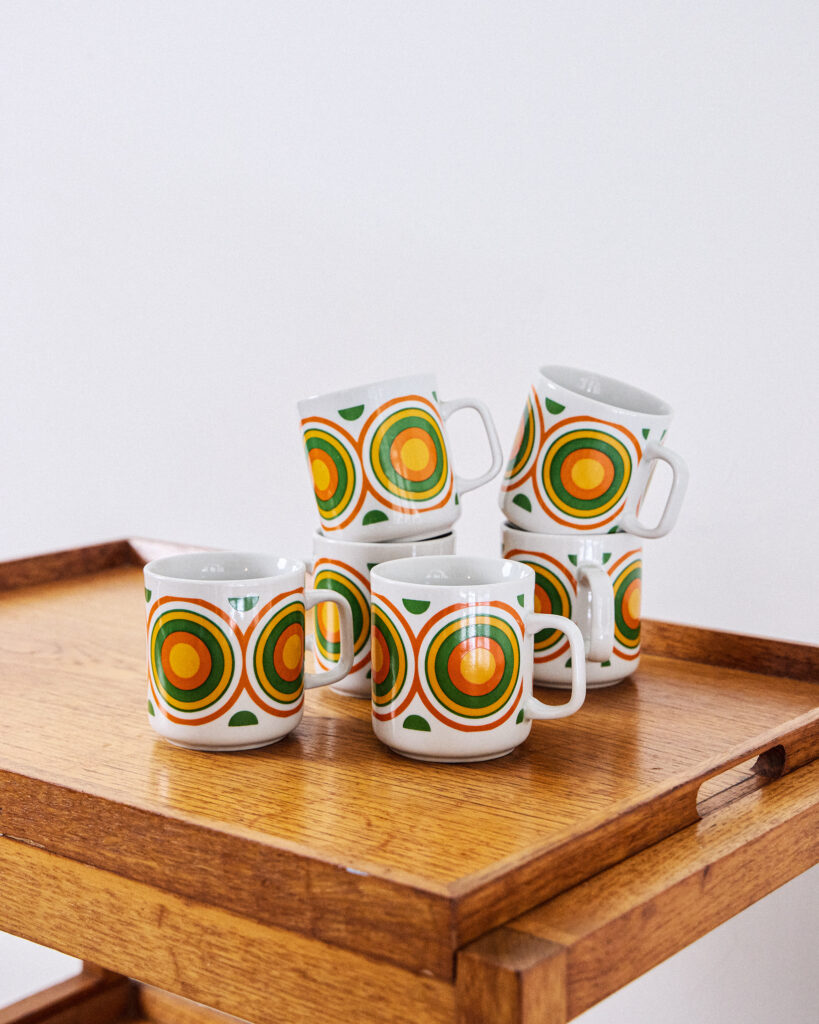 FABRIKA__207 Lubiana Lenygel Porcelán Bögrék Szettben