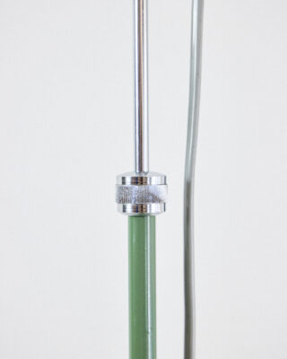 josef-hurka-floor-lamp-green-details Josef Hurka Króm Állólámpa Olivazöld